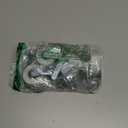 M6 Threaded Stem Caster Wheels, 2 Inch PVC Silent, No Noise and No Scratch Castor Wheels, Replacement for Tiny Shelving, Slide Storage Cart for Office, Kitchen & Laundry Room, Set of 2 Brake 2 Swivel