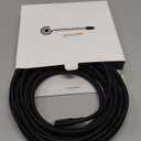 Snowkids 8K Long HDMI Cable 35 ft, Non-Slip Nylon Braided, 48Gbps Ultra High-Speed HDMI Cables Cord, 10K 8K@60Hz, 4K@120Hz Compatible for TV/PS-5/X-box/Projector/Sound System & More (Black)