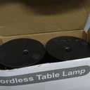 Cordless Table Lamp Set of 2, Rechargeable 5000mAh Battery Operated Outdoor Table Lamps, Portable LED Desk Lamp, 3 Color Dimmable Table Light for Restaurant, Patio, Bedroom, Bedside Night Lamp(Black)