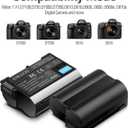 ENEGON EN-EL15C Batteries (2 Pack) and Smart LED Dual Charger Kit for Nikon ZF Z6,Z7 Z8 D7500 D7000, D7100, D7200 D500, D600, D610, D750,D780 D800, D810, D800E, D810A,D850 Digital Cameras