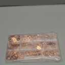 325 PCS, 10 Sizes, Premium Copper Metric Sealing Crush Washers Assortment Kit, Upgraded Flat Ring Oil Drain Plug Crush Washer Gasket Seal Assortment Set, Banjo Bolt Washer for Automotive, Motorcycles