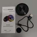 Bluetooth Mini Speaker Bone Conduction Portable Wireless Speaker Stereo Bass Sound Creative Portable Speakers Mini Size Music Player for Home,Outdoor,Travel (Saucer with LED)