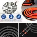 Upgrade MP22YA 4 Pack Electric Range Burner Element Unit Set Include 2 x MP21YA 8" Stove Burner & 2 x MP15YA 6" Stove Burner Element Fit for Frigi-daire Whirl-pool Ken-more Range Stove By Fetechmate