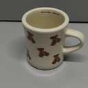 Women Girls Creamy White Cartoon Bear Mugs Ceramic Coffee Mug Water Cup 350ML/12OZ. Cute Funny Novelty Gift