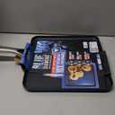 Blue Diamond 11" Nonstick Square Griddle Pan, Non Toxic PFAS-Free Diamond Ceramic, Dishwasher & Oven Safe, Even Heating, Metal Utensil Safe, Warp Control, Blue