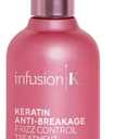 Infusion K Keratin Anti-Breakage Frizz Control Treatment with UltraKeratin Complex - Reduces Air Dry Time & Leaves Hair Silky Smooth | Color Safe | Paraben, Cruelty, & Sulfate Free (8 Fl Oz)