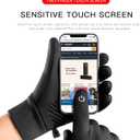 Winter Warm Gloves Men Women, Windproof Waterproof Thermal with Touchscreen Fingers & Anti-Slip Palm for Cool Weather Running Cycling Driving Hiking Biking Walking Sports Soccer, Freezer Work (Medium, Black)
