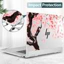Premium Crystal Clear Case for HP Envy x360 16-inch 2-in-1 Laptop 2024 Release, Creative Patterns Ultra-Slim Lightweight Scratch-Resistant Hard Shell with Professional Protection, Cherry Blossoms