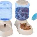 Pet Feeding Solution Automatic Cat & Dog Cafe Feeder and Water Dispenser in Set with Food Scoop - Ito Rocky 6-Meal Automatic Food Dispenser for Small/Middle Puppy and Kitten