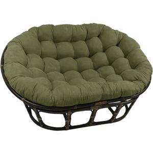 Blazing Needles Microsuede Double Papasan Cushion, 1 Count (Pack of 1), Sage Green