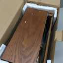 Cigar Humidor, Cedar Wood Humidor Cigar Box, Glass Top Desktop Humidor with Front Hygrometer, Humidifier, Divider, Accessories Drawer and Combination Lock, Cigar Gifts for Men (Brown)