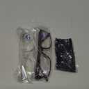 Gaoye 2-Pack of Reading Glasses - Blue-Light Filter, UV Protection - Readers with Rectangle Frames (Bright Leopard + Clear)