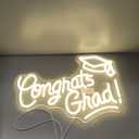 Congrats Grad Neon Sign, LED Neon Light for Graduation Party Decoration, Congrats Grad Sign, Congrats Led Sign for Class of 2026 Graduation Decorations Room Dorm Backdrop Celebration Gifts 17"10.1"
