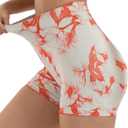 GILLYA Workout Shorts for Women 3.6" Scrunch Butt Lifting High Waisted Seamless Biker Shorts for Running Gym Yoga (L)