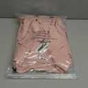 Zeagoo Women's Trench Coats Double-Breasted Long Coat with Belt (Large, Light Pink)
