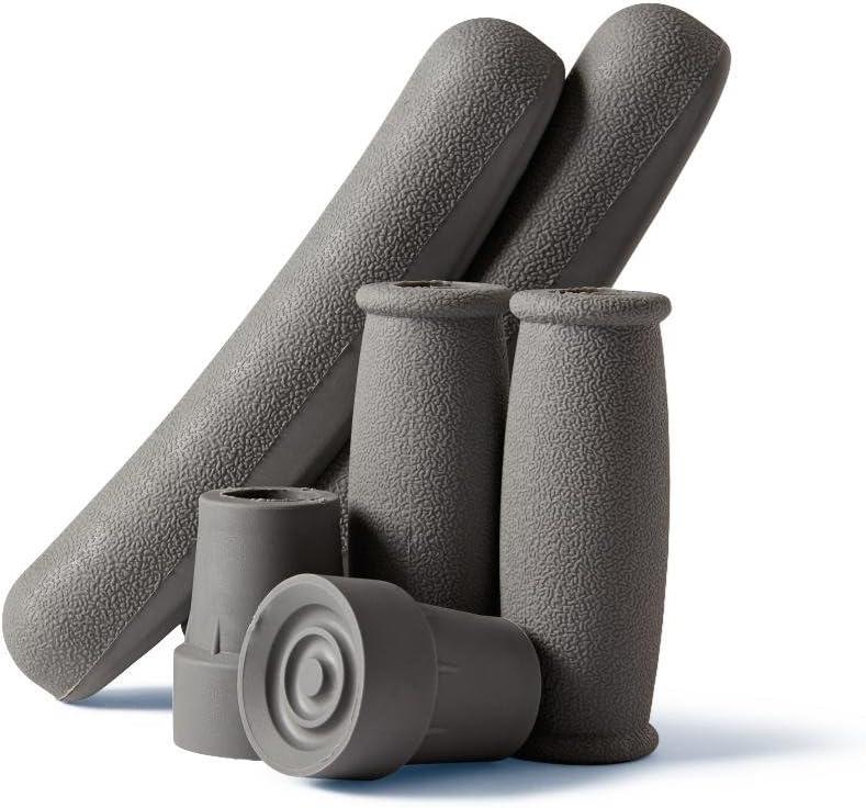 Medline Crutch Accessory Replacement Kit, Gray