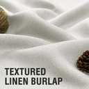 H.VERSAILTEX Farmhouse Boho Curtains for Living Room, 90% Blackout Curtain for Bedroom Energy Efficient, Linen Grommet Curtains 84 Inch Length, Burlap Textured 2 Panels, W52 x L84in, Heather Ivory