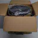 Adjustable Height Swivel Bar Stools Set of 3, 22-29 Inch Industrial Vintage Bar Counter Height Stools with Thicken Premium Bonded Leather Seats & Updated Footrests, Easy Assembly, Brown