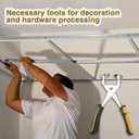 9.5 Inch Ceiling Grid Punch - Metal Sheet Pliers for Suspended Ceiling