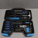 CARTMAN 39-Piece Home Tool Set Kit, Essential Household Hand Tools with Plastic Storage Case, Blue