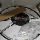 34.624 Inch Large Modern Decorative Oversized Pendulum Wall Clocks for Living Room,Big Minimalist Metal 3D Arabic Numeral Dial,Wall Clock With Walnut Pointers for Entryway,Dining Room Decor