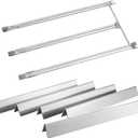 22.5 Inch 7536 7537 Flavorizer Bars 7508 Burner Tube Genesis Silver B Grill Replacement Parts for Weber Gold B/C Spirit 300 Series E310 E-310 E320 E-320 (2007-2012) Side Mount Control Grill Parts