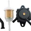 808656 Fuel Pump for B&S Lawn Mower Tractor Gas Vacuum Fuel Pump with Fuel Filter for Honda Yamaha 491922 691034 692313 808492 John Deere Kohler 17HP-25 HP Small Engine
