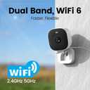 Vimtag Security Camera Outdoor 2.5K, 2.4G/5G Smart Wi-Fi Cameras for Home Security with Color Night Vision, Motion Activated Spotlight/Siren, IP66,2-Way Audio, Support Cloud/512G SD Card Storage,Wired