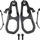 JDMSPEED New Heavy Daty Front Car Tow Hooks Left & Right with Hardware Black Replacement for Dodge Ram 1500 DT with 3.6L 5.7L Engine 2019 2020 2021 2022 Replaces 82215268AB 82215268AB 68272945AB