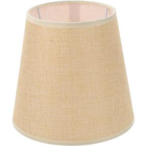 Lurrose Linen Fabric Lampshade, Bedside Lamp Shade, Household Hotel Light Table Desk Light Covers