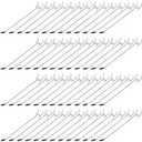 Moxweyeni 100 Pcs Pegboard Hooks Peg Board Organizer Accessories Holders Hanging Stainless Steel Display Wall Hooks for 1/8 and 1/4 Pegboard Wall for Garage Storage Tools(8 Inch)