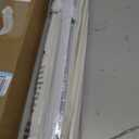 LazBlinds No Drill Roman Shades, Light Filtering, 27" W x 64" H, Off White