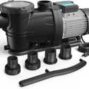 In/Above Ground Pool Pump, Self Primming High Flow (Single Speed, 1.5HP, 7350 GPH, 115V)