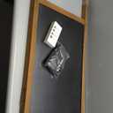 A Frame Chalkboard Sign, 40"x20" Extra Large Sidewalk Chalk Board, Wooden Standing ChalkBoards Set with Markers, Double-Sided Magnetic Blackboard for Cafs, Weddings, Party Guide, Brown