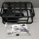RAYMACE Rear Rack Bike Basket with Cargo Net and Liner Large Bicycle Basket Perfect Mount for Electric Bike