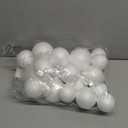 DIYASY 20pcs White Foam Balls 2-3 inch Foam Polystyrene Craft Balls for Arts & Christmas Ornaments,Polystyrene Round Balls for DIY Crafting and Decoration