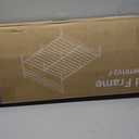 Simenmax Queen Size Bed Frame with Headboard, Mattress Foundation with All Sturdy Metal Support, Under Bed Storage, No Box Spring Needed, Rust Brown