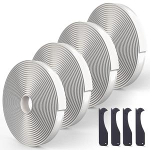 4 Pack White Butyl Sealant Tape, 1/8" x 3/4" x 30 ft, RV Window Sealant, Roof Caulk, EPDM Rubber Patching