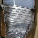 Suttmin 8 Pcs 304 Stainless Steel Food Storage Containers with Lids Hotel Pans Chicken Food Grade Pans Metal Meal Containers for Restaurant Stackable Kitchen Freezer Buffet (2.6 Inch Deep)