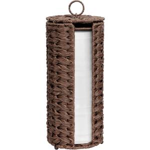 GRANNY SAYS Toilet Paper Storage Basket with Lid, Toilet Paper Holder Stand, Waterproof Organizer for Bathroom, Bathroom Baskets for 3 Mega Rolls, Brown