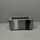 Mueller UltraToast Full Stainless Steel Toaster 4 Slice, Long Extra-Wide Slots for Bagels and Waffles, 6 Browning Levels, LED Display, Cancel/Defrost/Reheat Functions & Removable Tray, Kitchen Gadgets