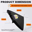 deawater 631-05229 Deck Discharge Chute Deflector for MTD, Craftsman, Troy-Bilt, Cub Cadet, Yard Machine - Fits LT1040, LT1045, LT2042, Replaces 631-0216, 631-05193, 731-1031