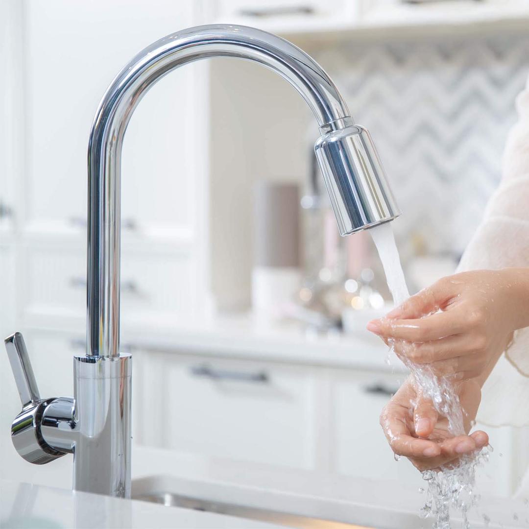 Au
Touchless Faucet Spray Head for Kitchen faucet Induction water-saving nozzle with three interfaces of M20, M22 and M24 USB-charged chrome-colored sensor nozzle with filter