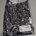 Amazon Essentials Women's Cap Sleeve Boat-Neck Faux Wrap Dress (Medium, Black Ditsy Floral)