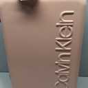 Calvin Klein Women's Hard Side Upright Luggage Spinner Light Weight Suitcase, Mellow Rose, Medium