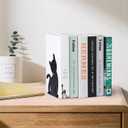 OYEFLY Modern Bookends for Shelves,Decorative Book Stopper for Home (1, Style 1)
