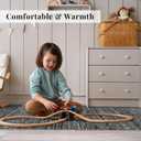 4x12 Washable Hallway Runner RugMoroccan Non-Slip Wide Runners for Entryway Kitchen Soft Modern Geometric Low-Pile Rugs for Living Room Thin Waterproof Carpet for Bedroom Bathroom Laundry(Black,4x12)