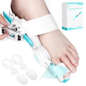 Upgraded Bunion Corrector for Women & Men, Orthopedic Bunions Correction with Non Slip Big Toe Separators, Adjustable Bunion Splint Suitable for Left/Right Feet Bunion Relief (1PCS) (White) Upgraded Bunion Corrector for Women & Men, Orthopedic Bunions Correction with Non Slip Big Toe Separators, Adjustable Bunion Splint Suitable for Left/Right Feet Bunion Relief (1PCS) (White)