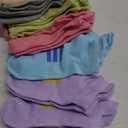 Comfoex 12 Pairs Girls Athletic Ankle Socks for 4-6 6-8 8-10 Years Old - Cotton Short Socks for Little Big Kids