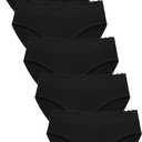 Wealurre Cotton Panties for Women Bikini Underwear Hipster Underpants Lace Briefs Pack (Medium)